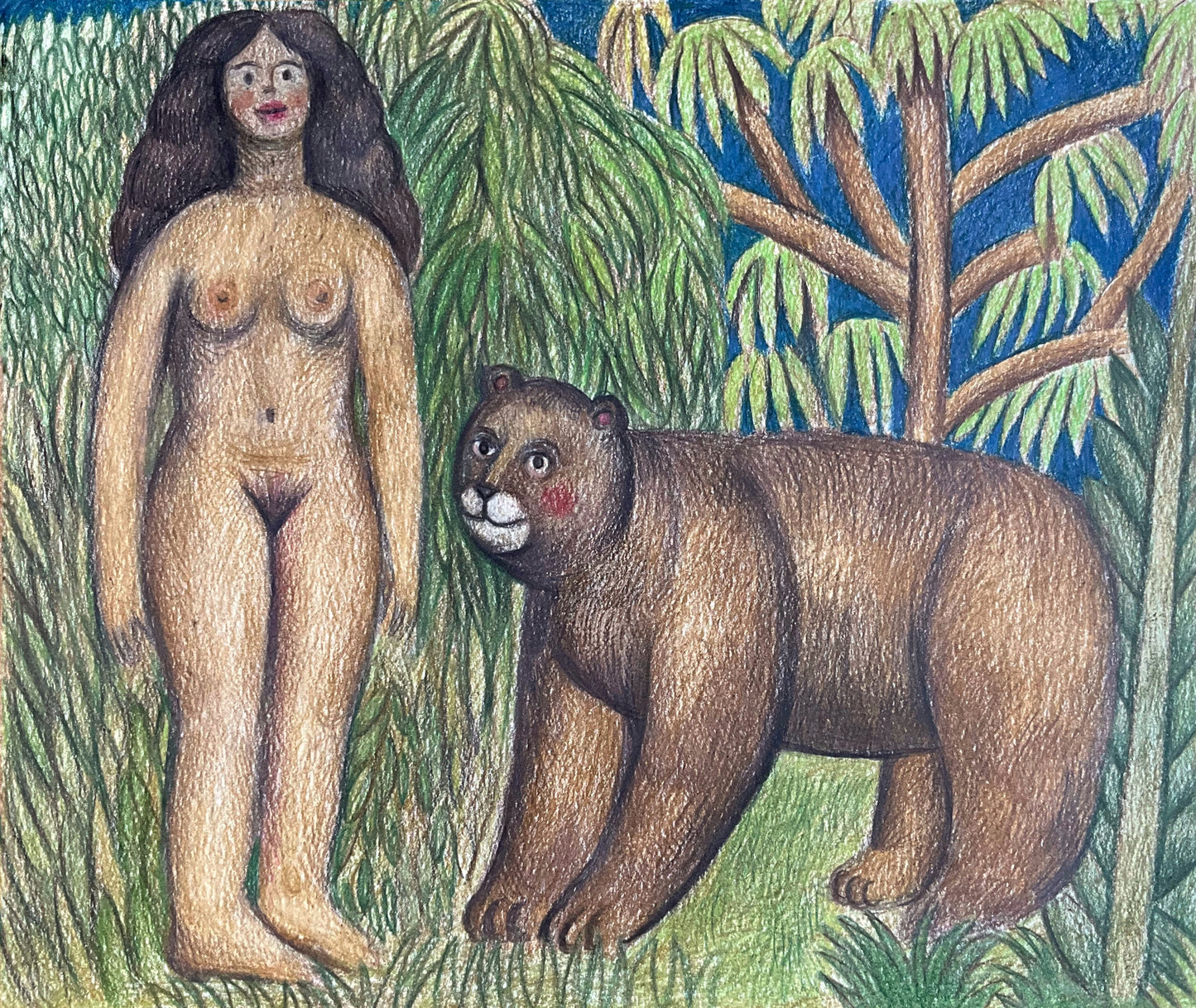 Woman and Bear, 2025