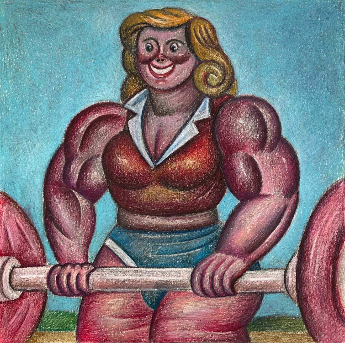 Woman Lifting Weights, 2024