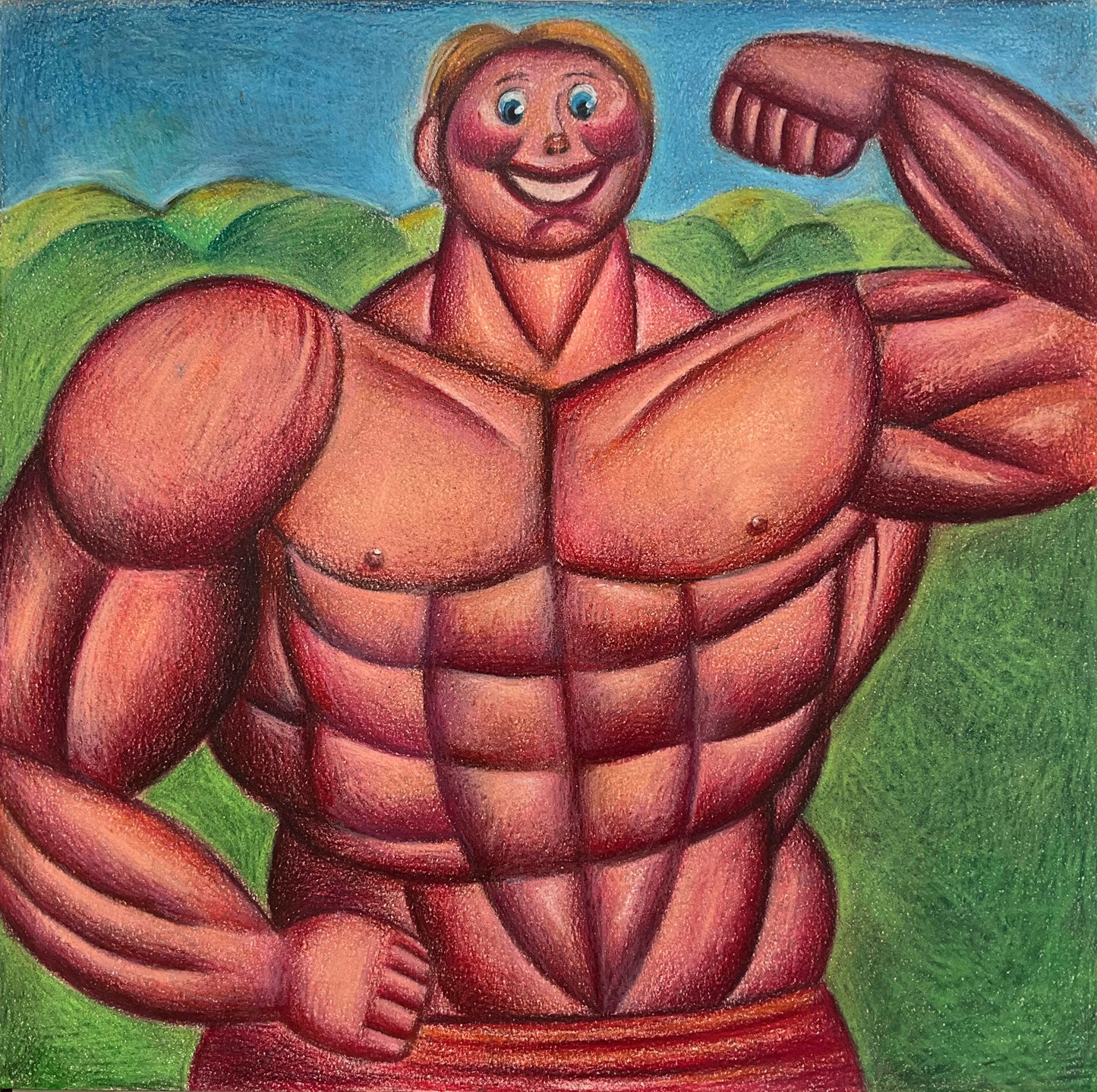 Muscle Man Flexing, 2024
