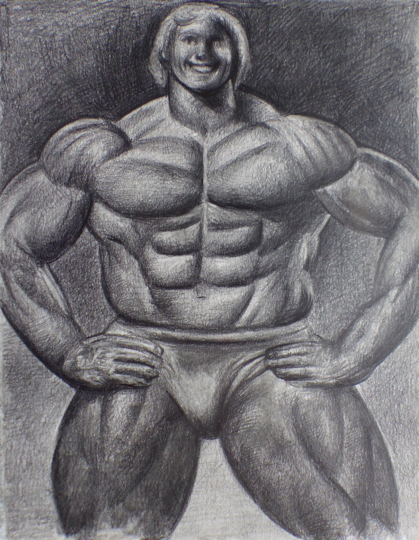 Bodybuilder Smiling, 2025