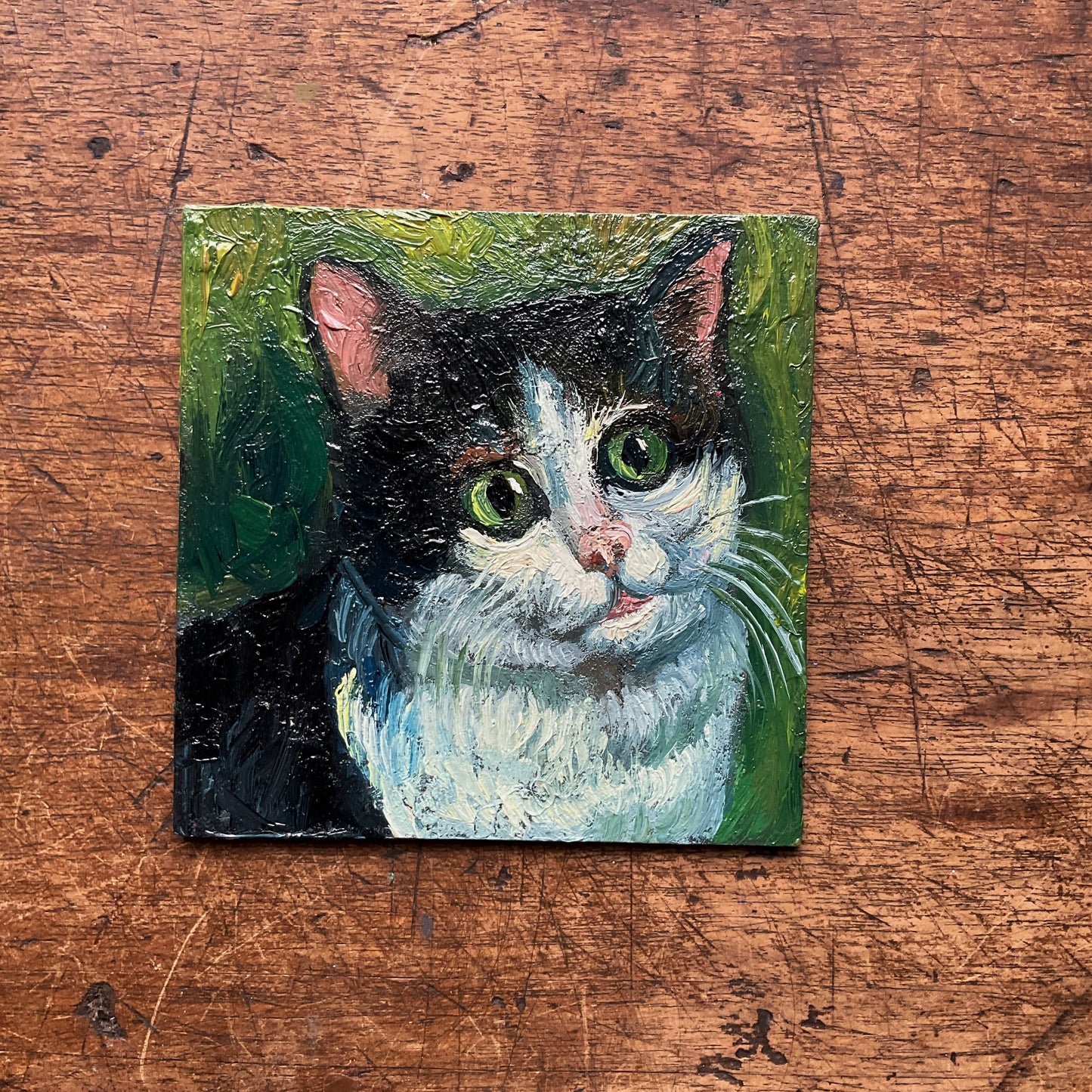 Mini Cat, Kitten with Green