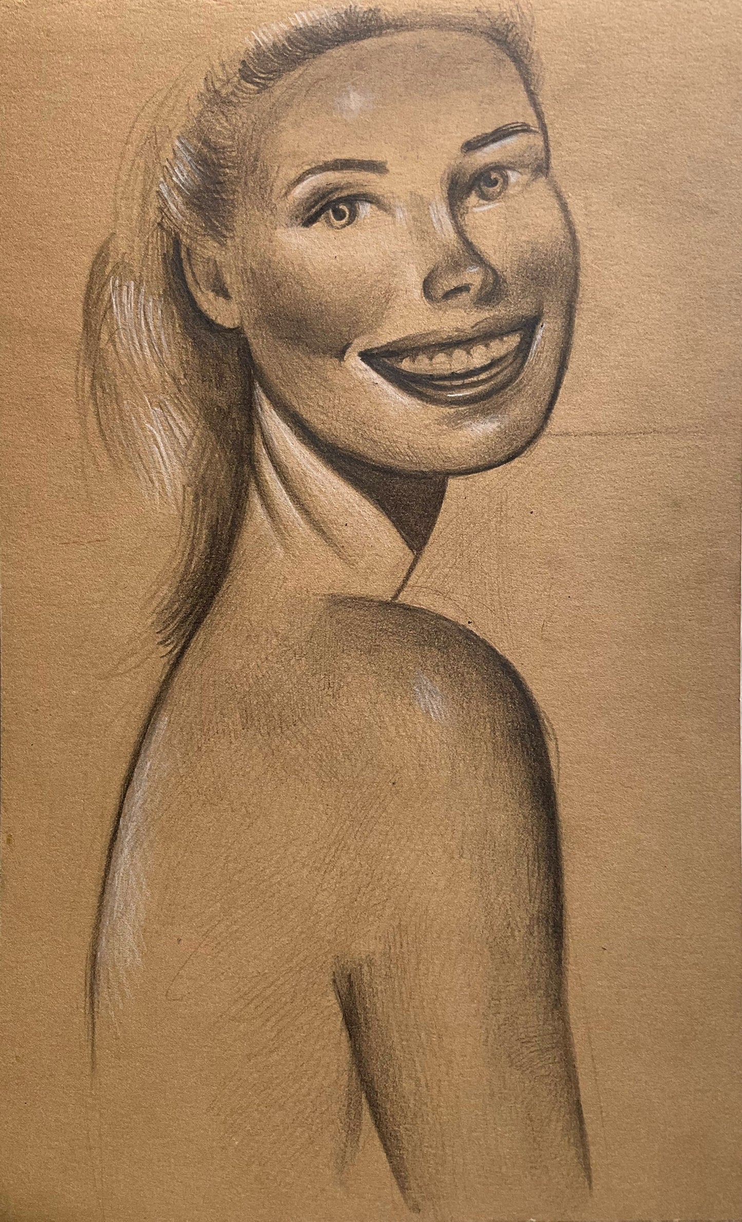 Study of Woman Smiling, 2024
