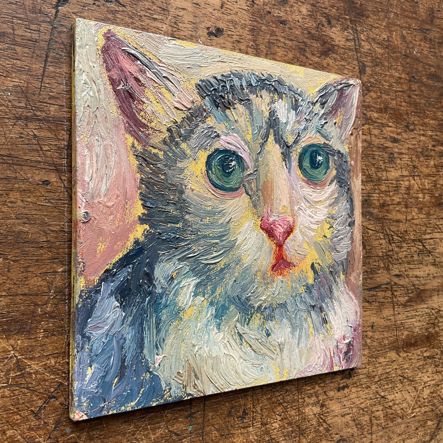 Mini Cat, Pink and Blue