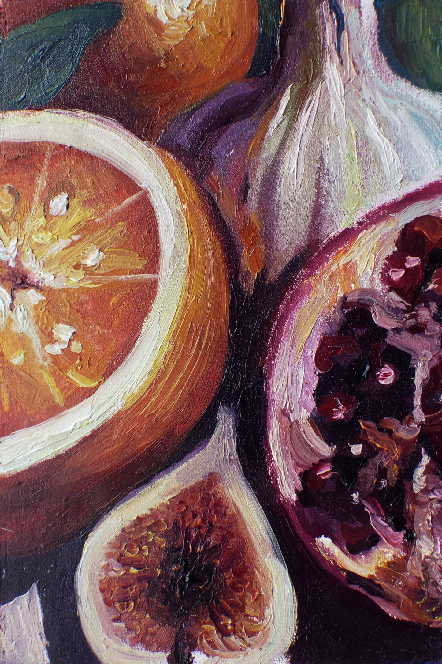 Orange, Pomegranate, Fig and Garlic, 2025