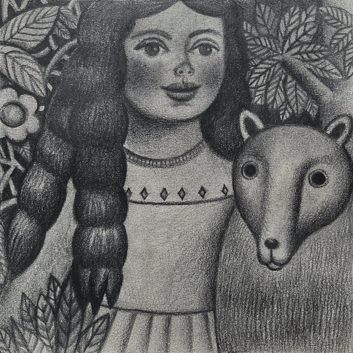 Girl and Bear Cub, 2025