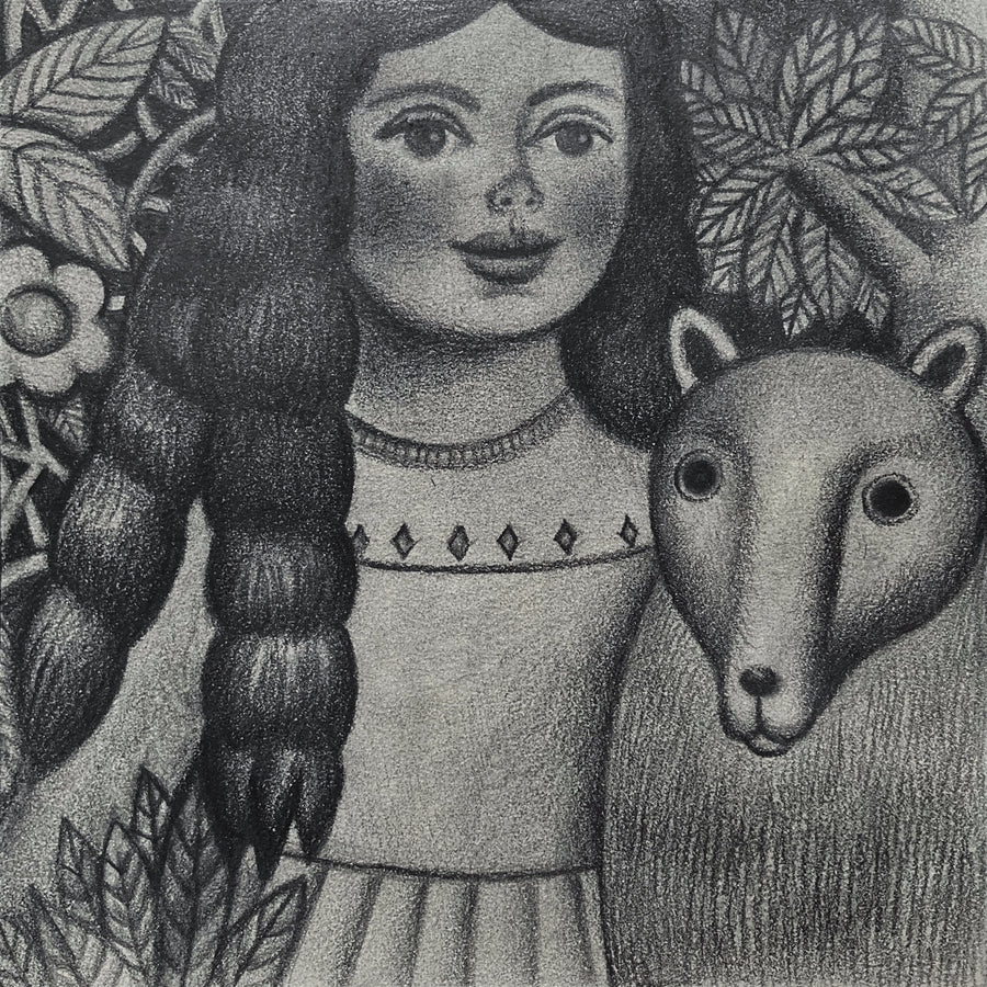 Girl and Bear Cub, 2025