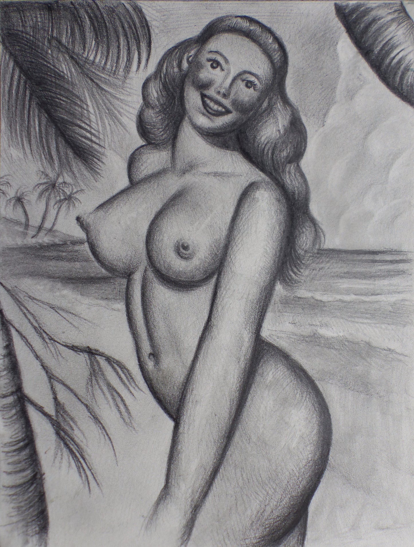 Woman in a Tropical Beach, 2025