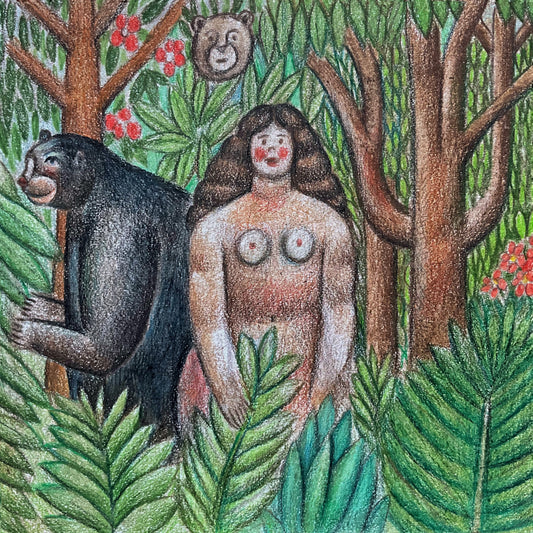 Woman and Two Bears, 2022