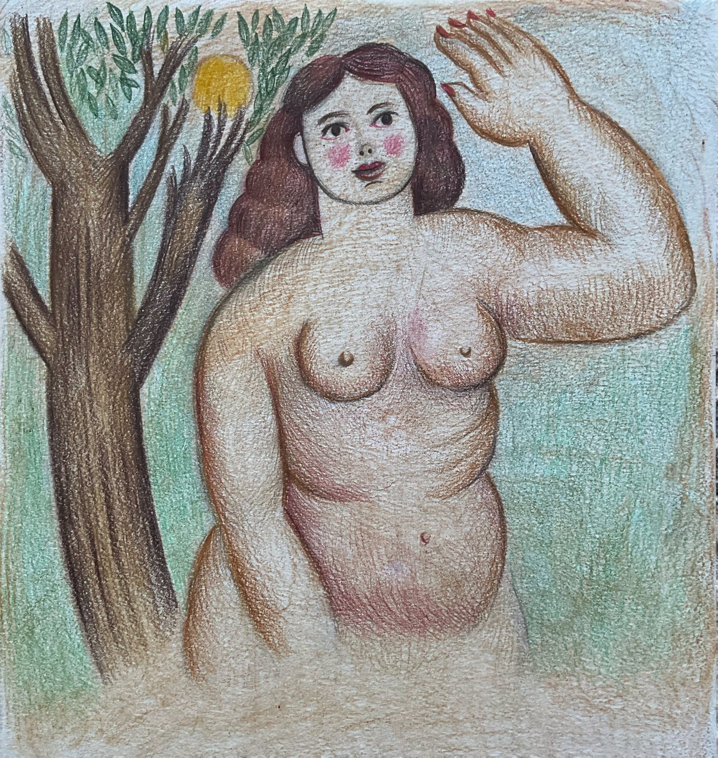 Study of a Woman, the Sun and a Tree, 2025