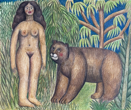 Woman and Bear, 2025