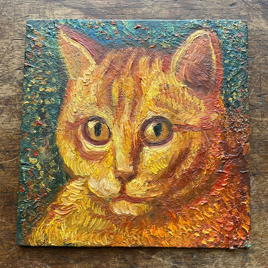 Orange Cat, Yellow and Red