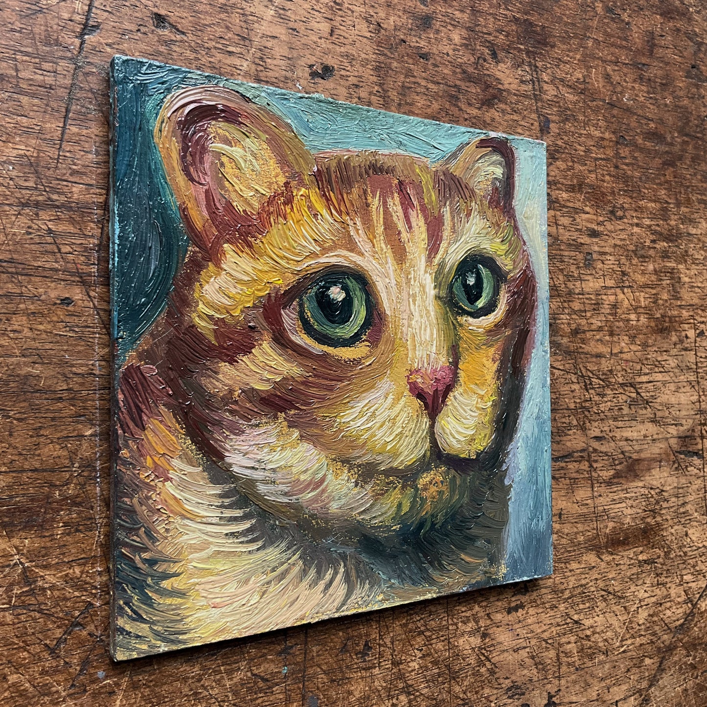 Mini Cat, Orange Big Head