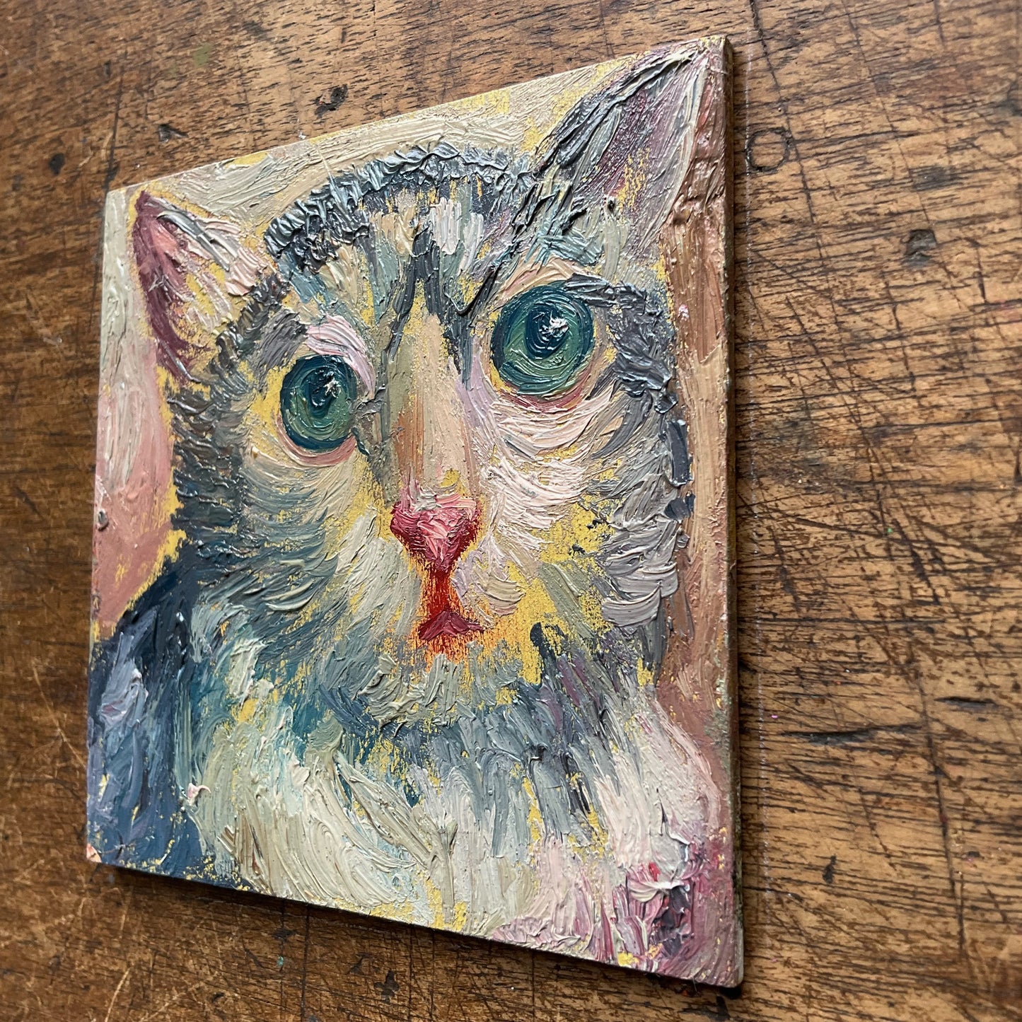 Mini Cat, Pink and Blue