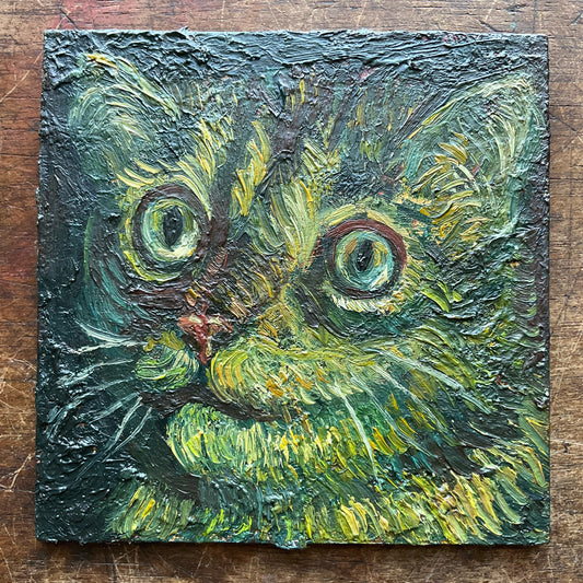 Cat, Black and Green