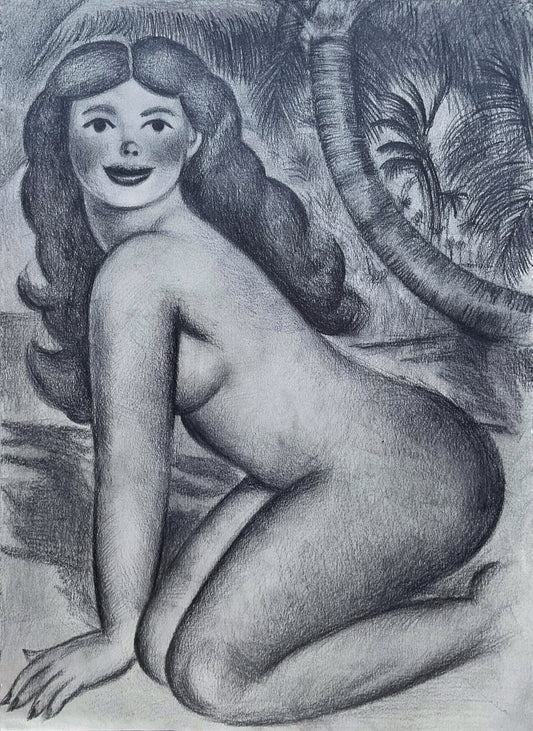 Tropical Woman at the Beach, 2025