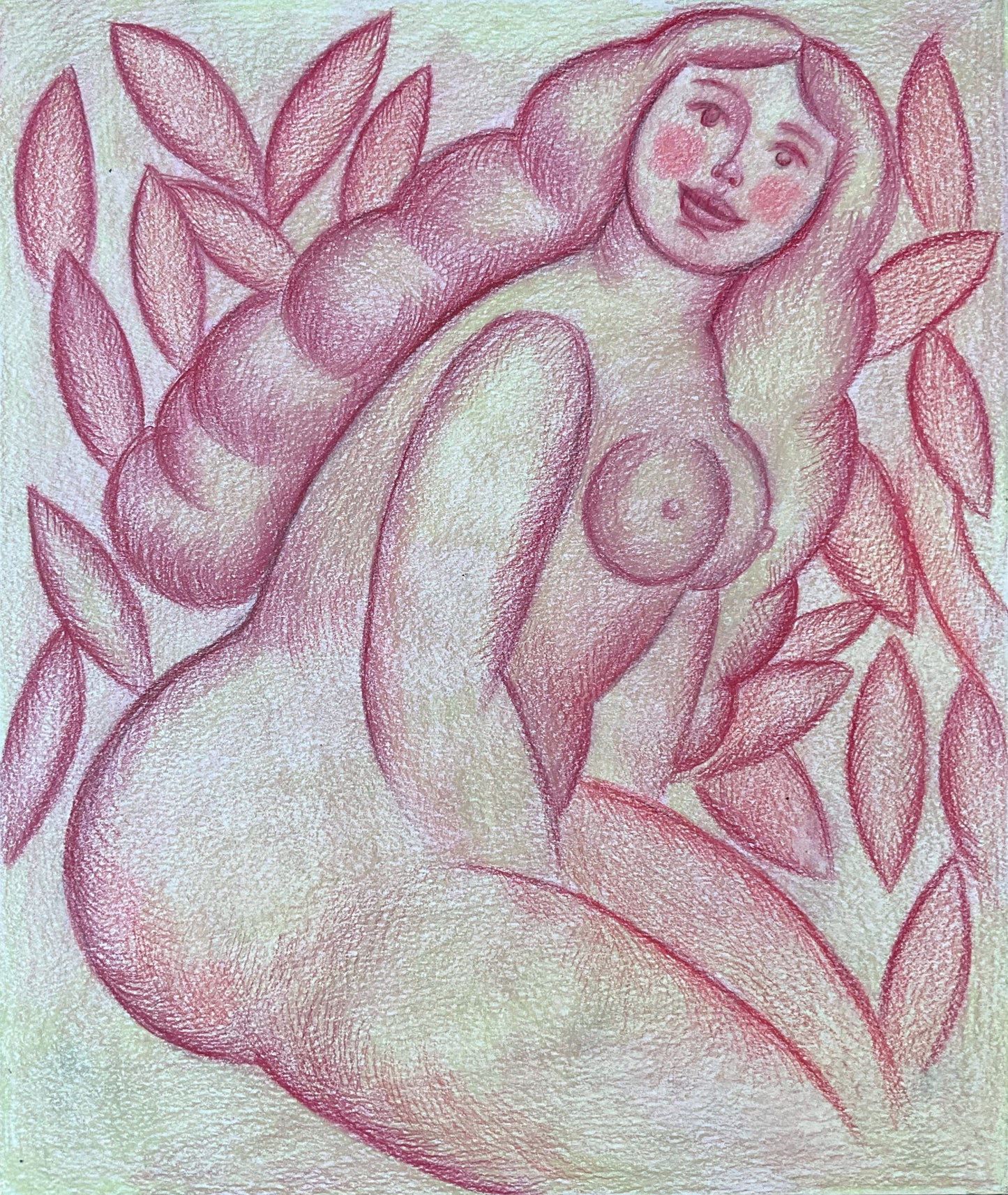 Woman in Red, Study