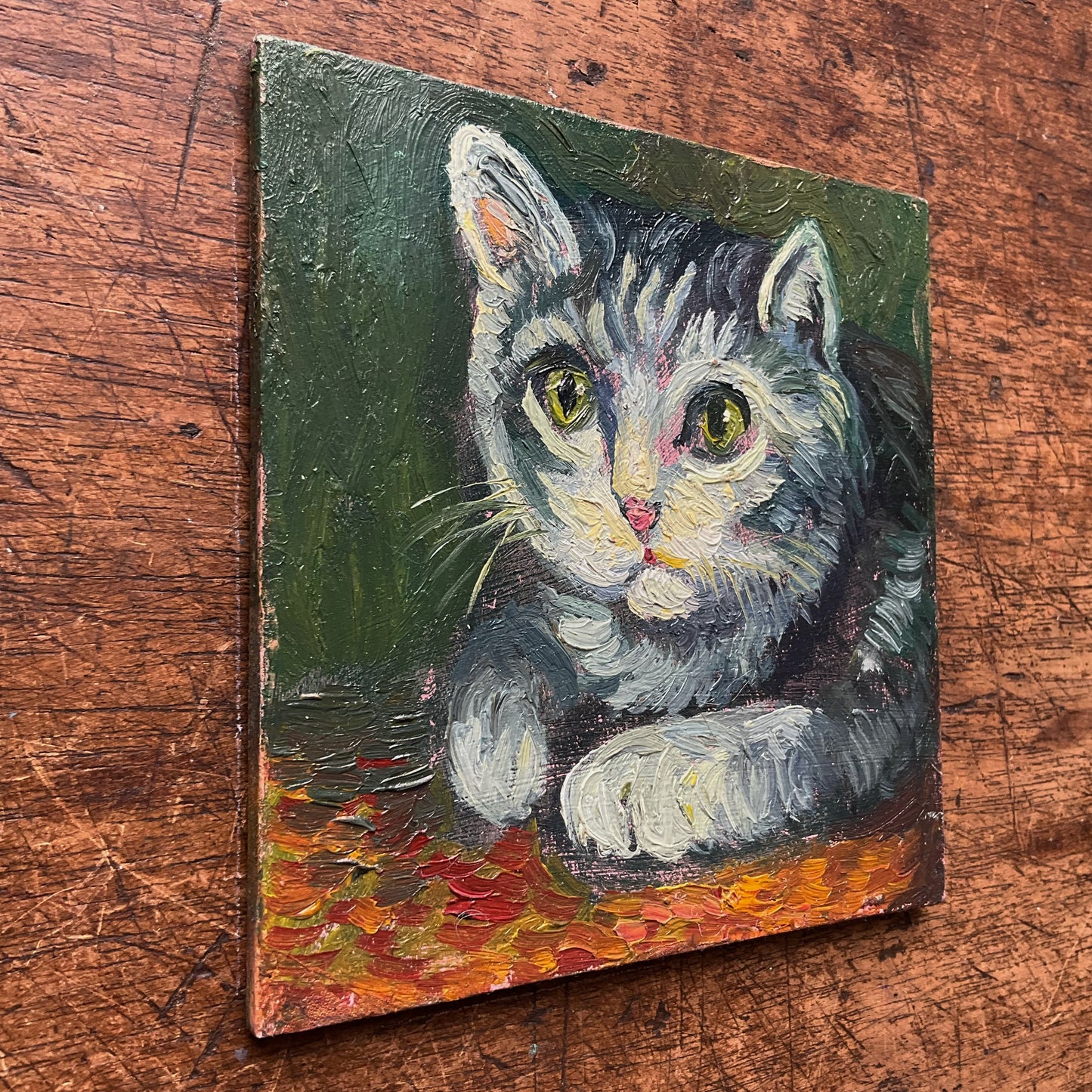 Mini Cat, Kitten Reds and Greens