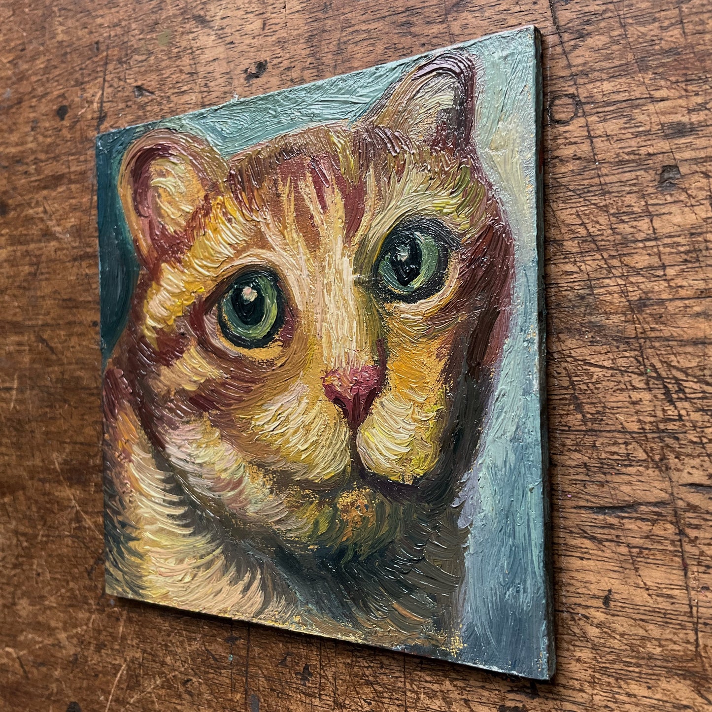 Mini Cat, Orange Big Head