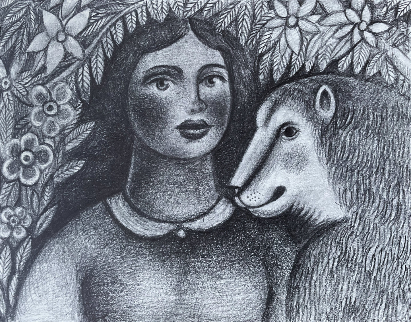 Woman and a Wolf