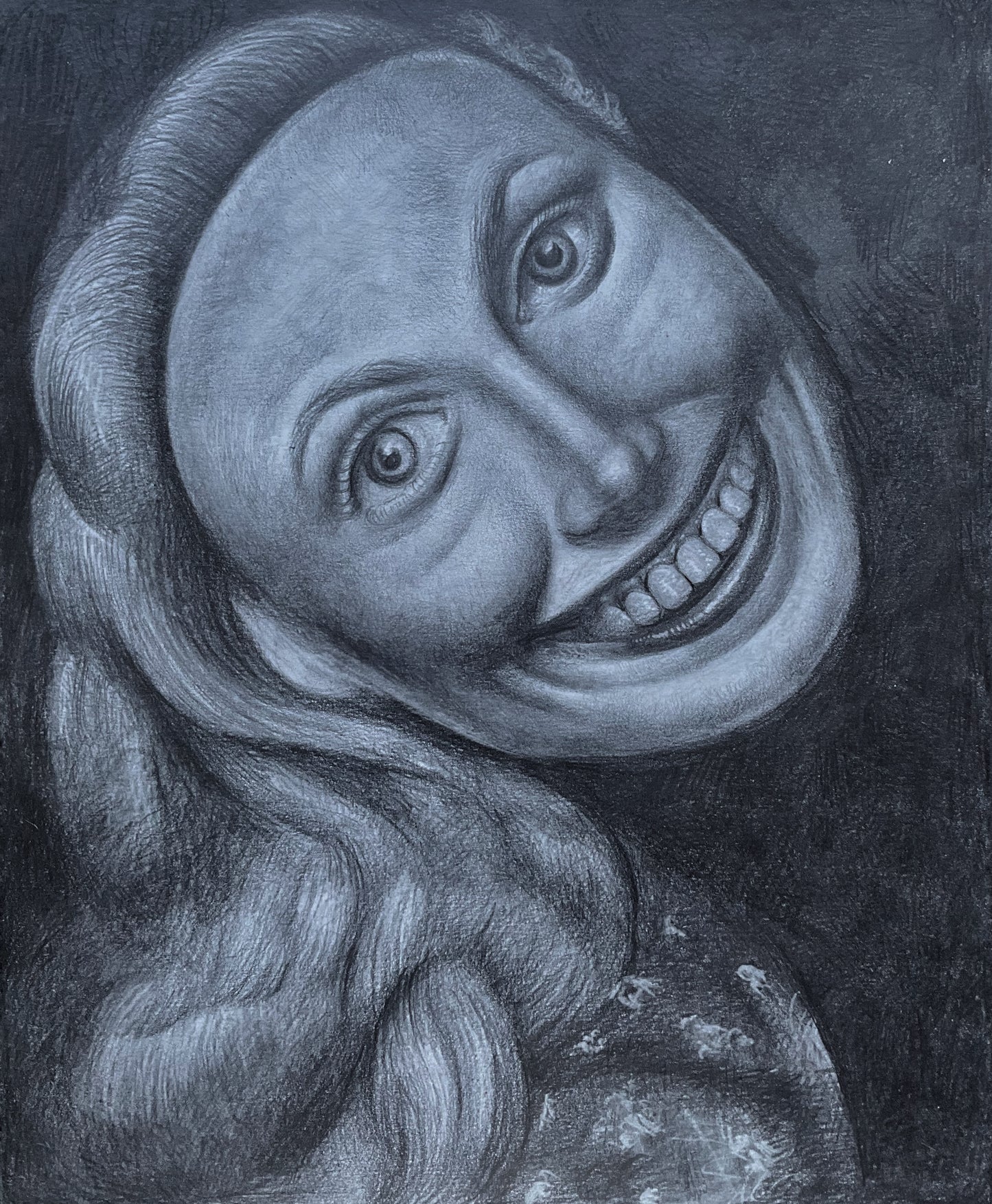 Woman Smiling with Long Hair