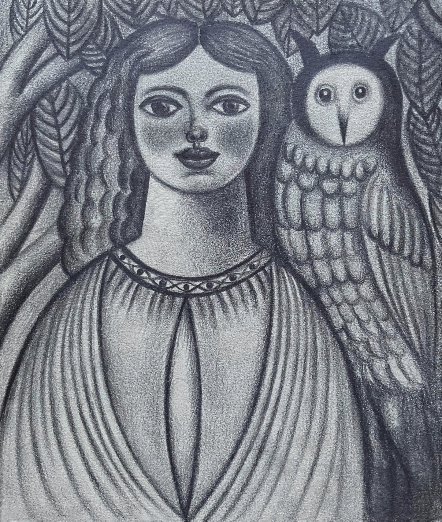 Woman and Owl