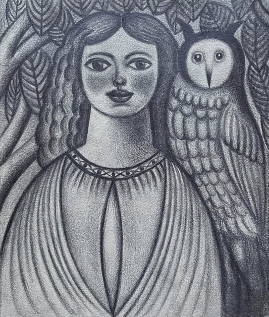 Woman and Owl