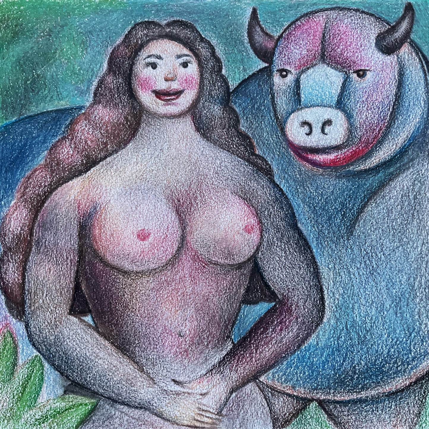 Woman and Bull, 2022