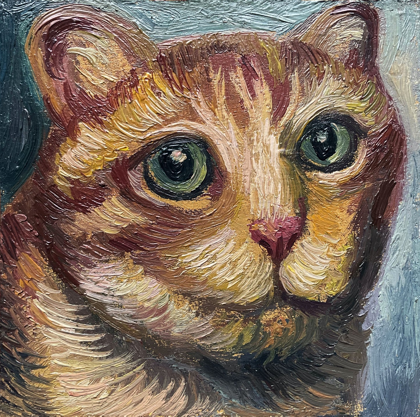 Mini Cat, Orange Big Head