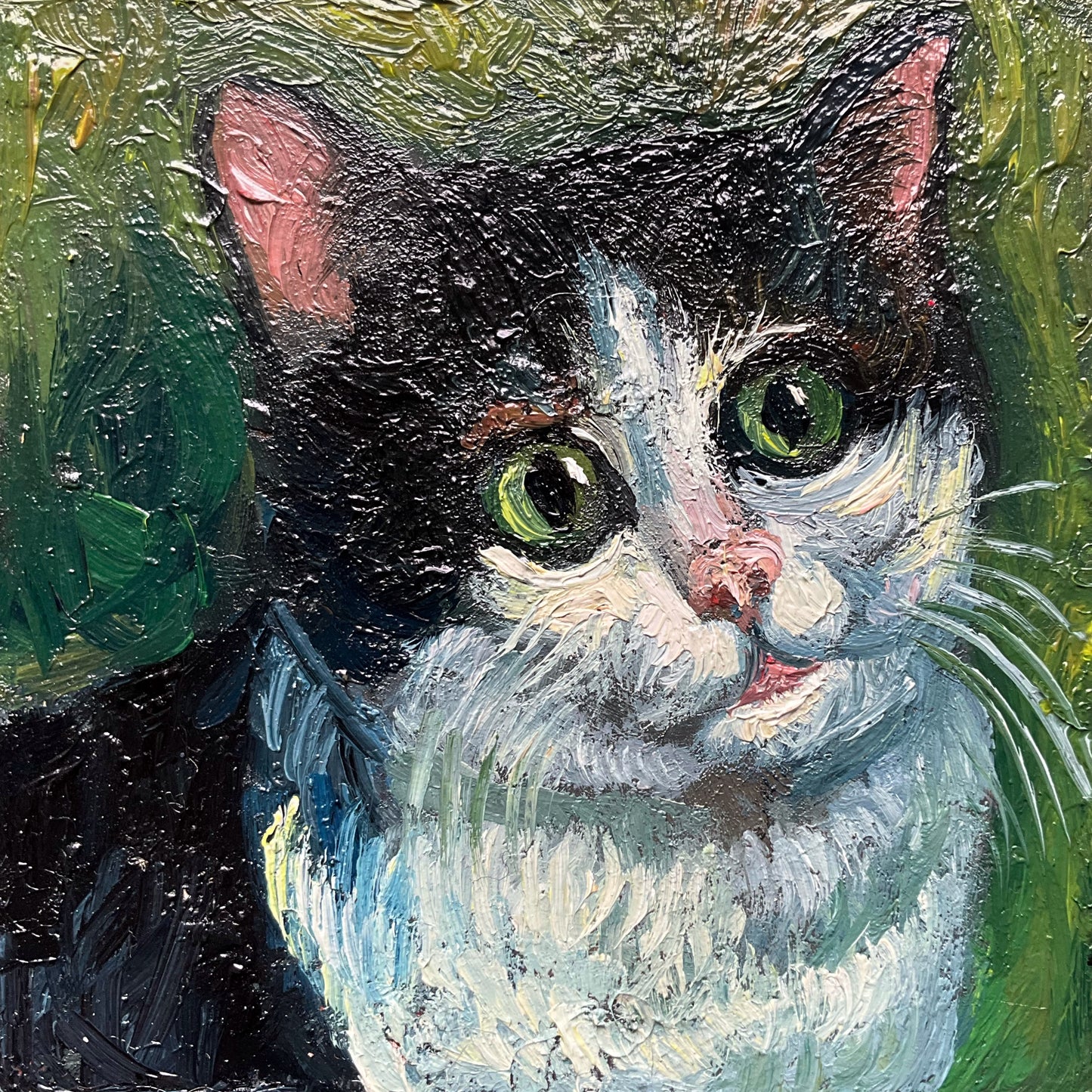 Mini Cat, Kitten with Green