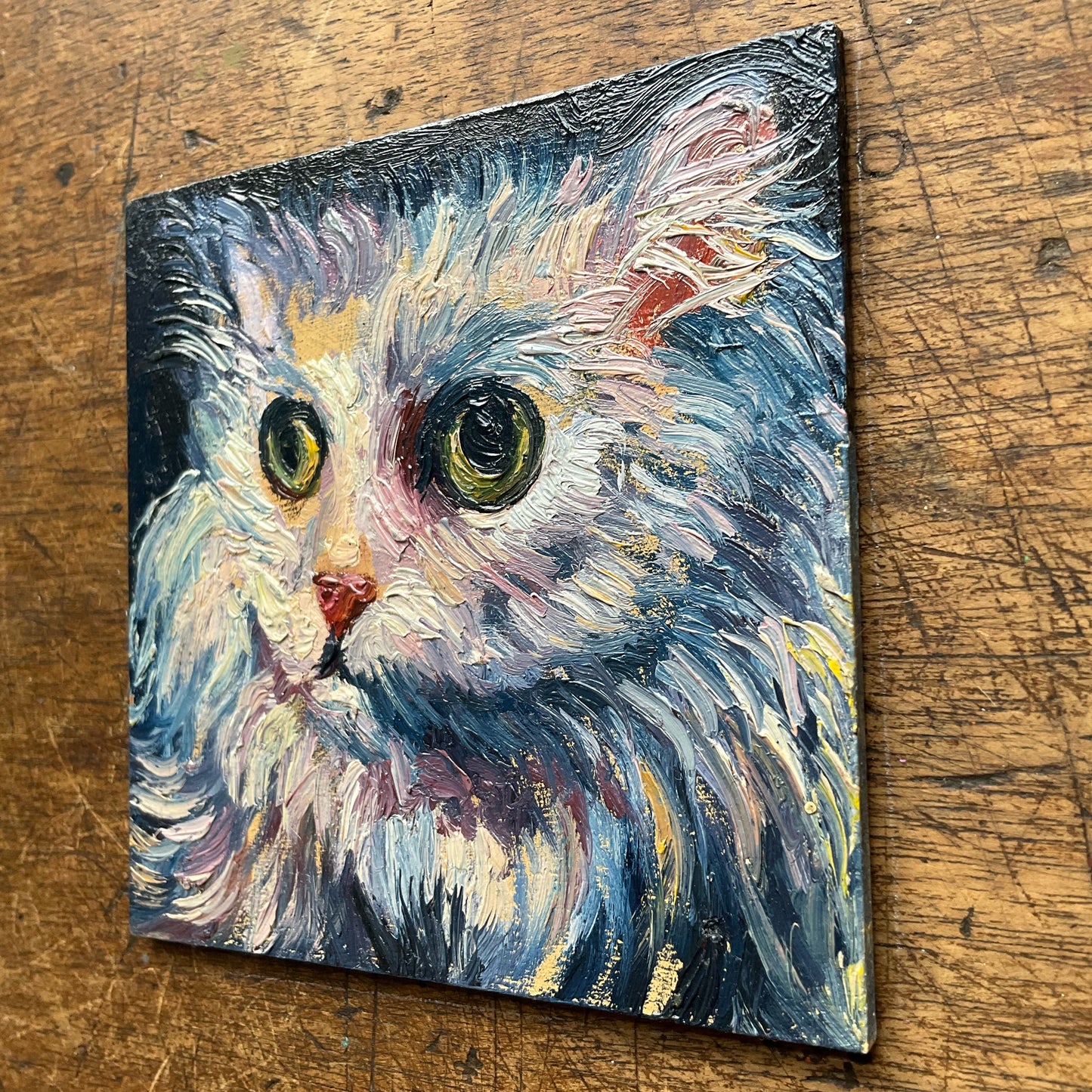 Mini Cat, Kitten Purple and Blue