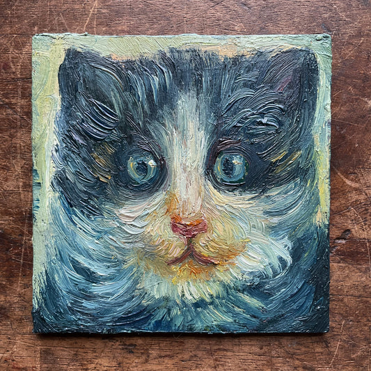 Blue and White Kitten