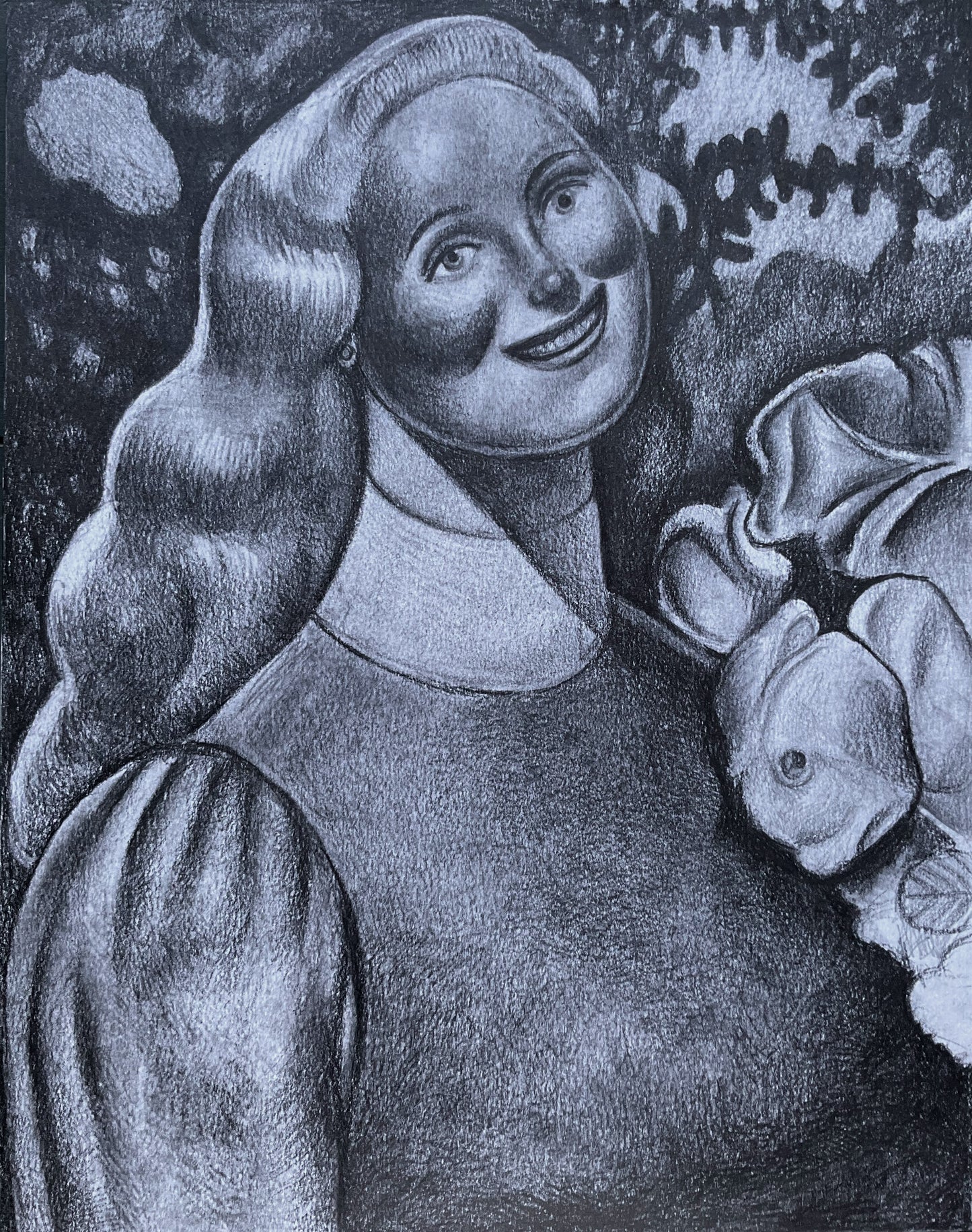 Woman and Flowers