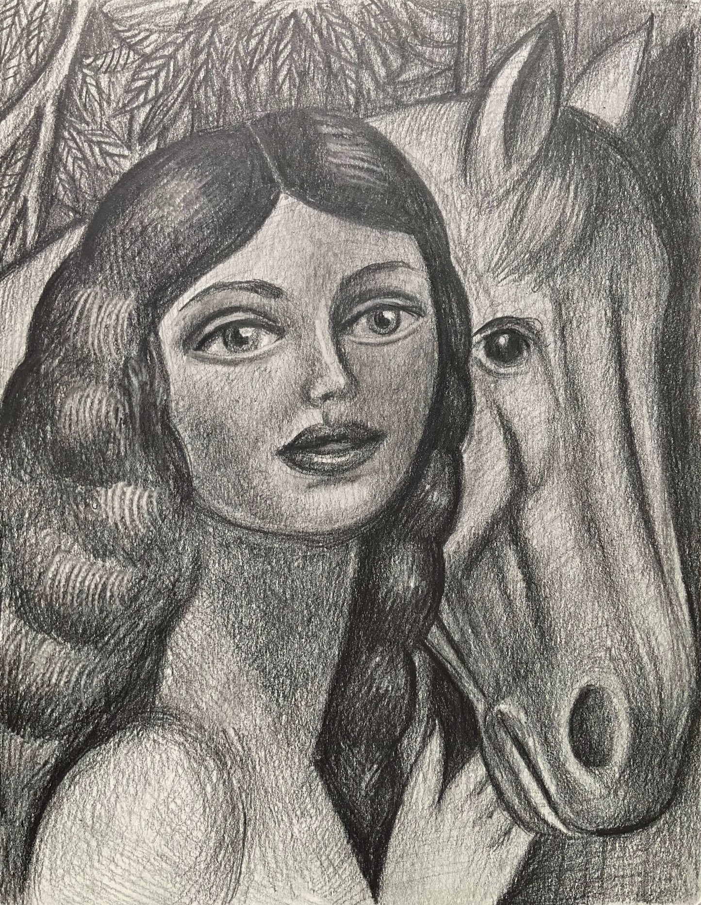 Woman with Her Horse, 2024