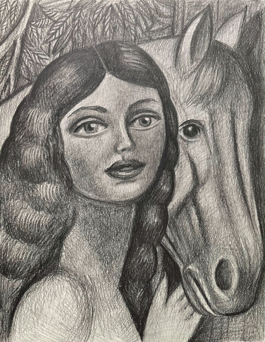 Woman with Her Horse, 2024