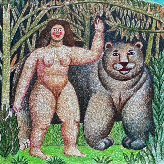 Woman and Big Bear, 2024