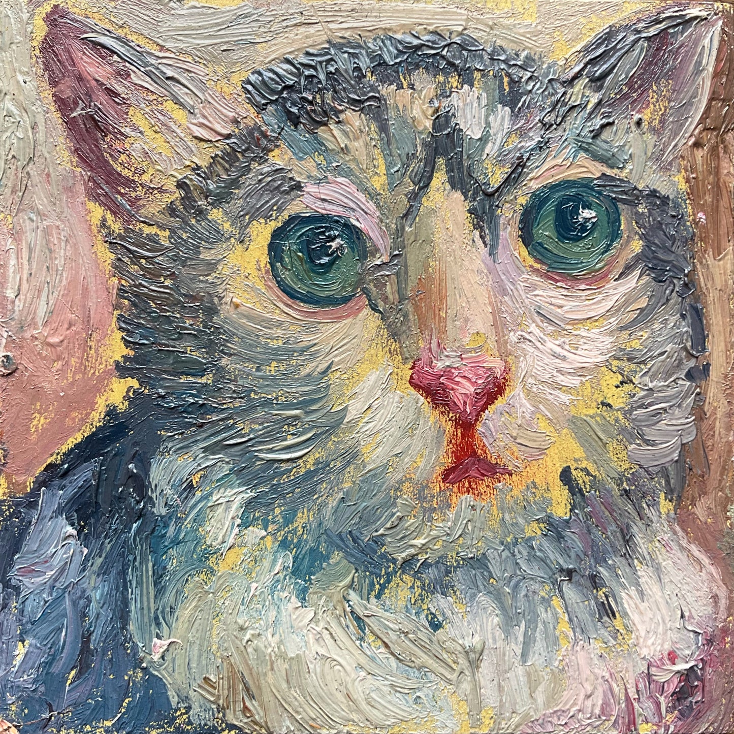 Mini Cat, Pink and Blue