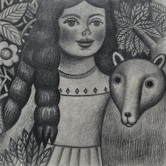 Girl and Bear Cub, 2025