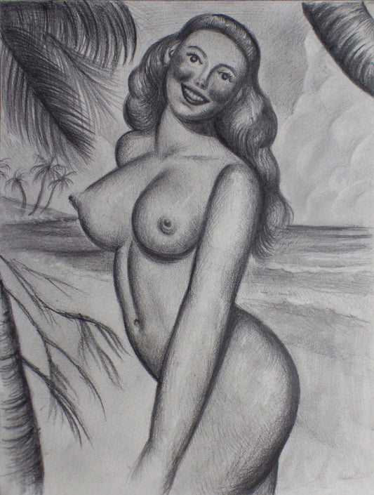 Woman in a Tropical Beach, 2025